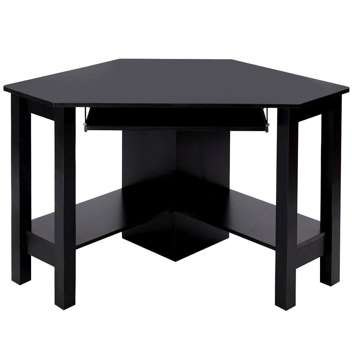Wooden Corner Desk with Drawer L8368