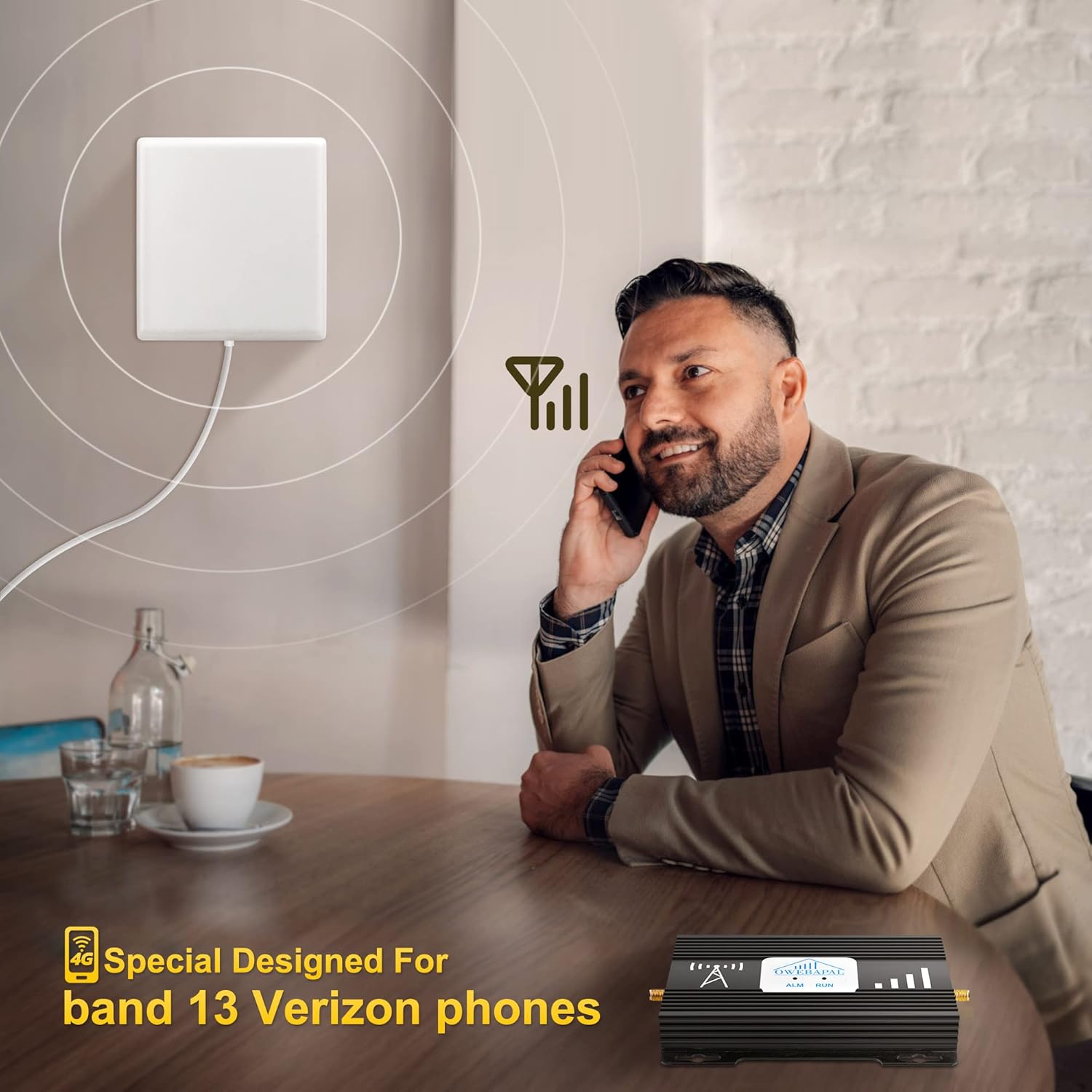 Cell Phone Signal Booster 5G 4G LTE for Home 4,000 sq ft W8124