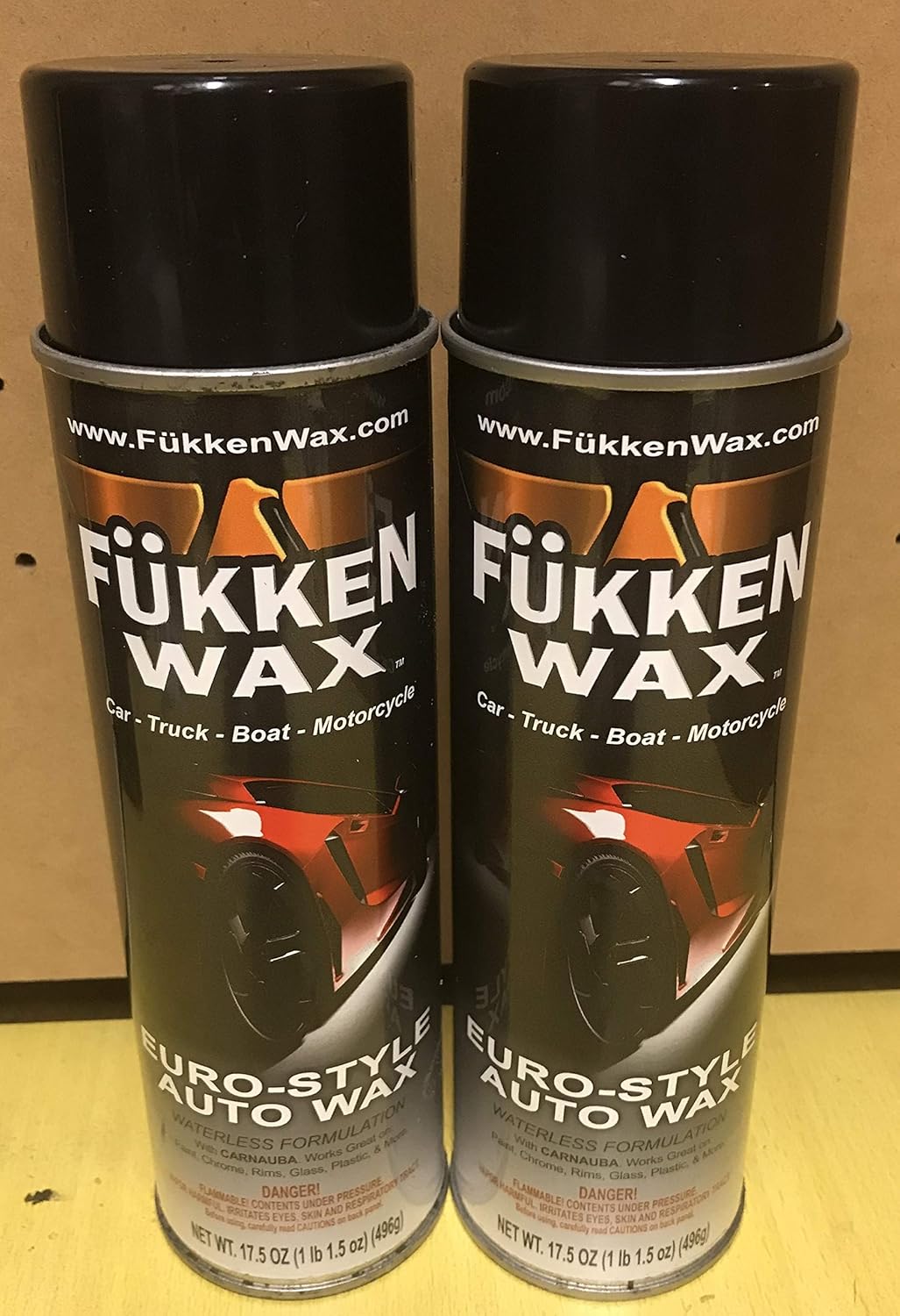Spray-On Car Wax with Carnauba, 17.05oz Aerosol Can (6 Cans) P4189