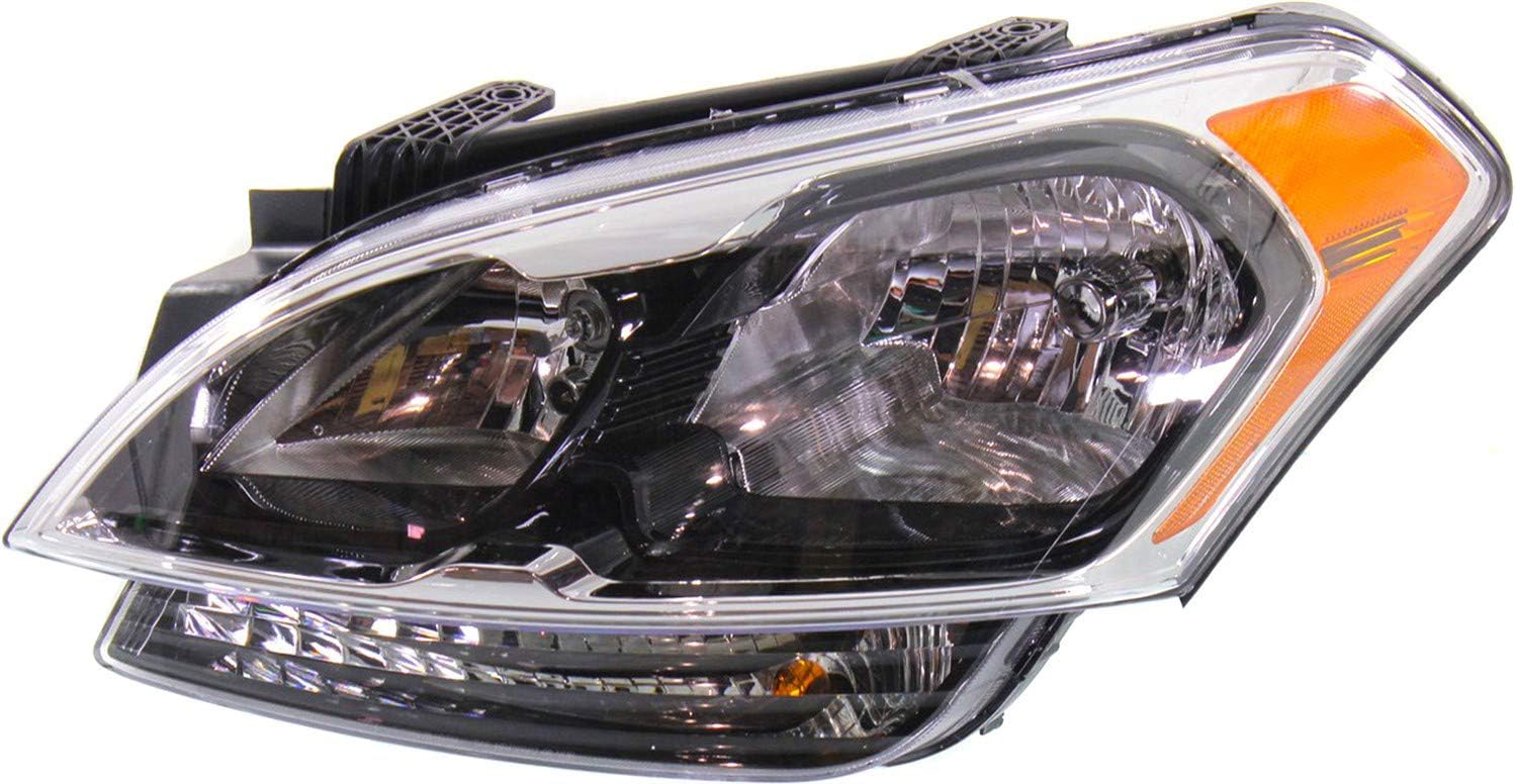 Evan-Fischer Headlight Assembly Compatible with 2012-2013 Kia Soul Halogen with Auto ON/OFF Driver Side