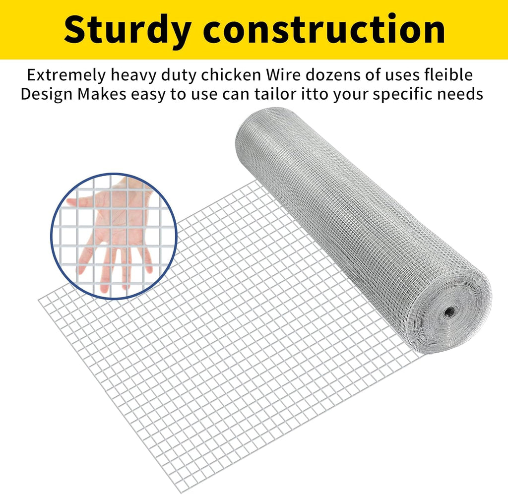 Galvanized Wire Mesh 48in x 100ft 19 Gauge for Poultry Coop Fencing P172