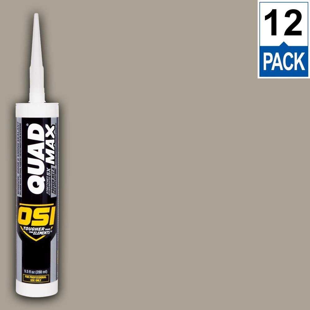 Quad Max Window Door Siding Sealant Caulk 10oz Green 12ct W966806