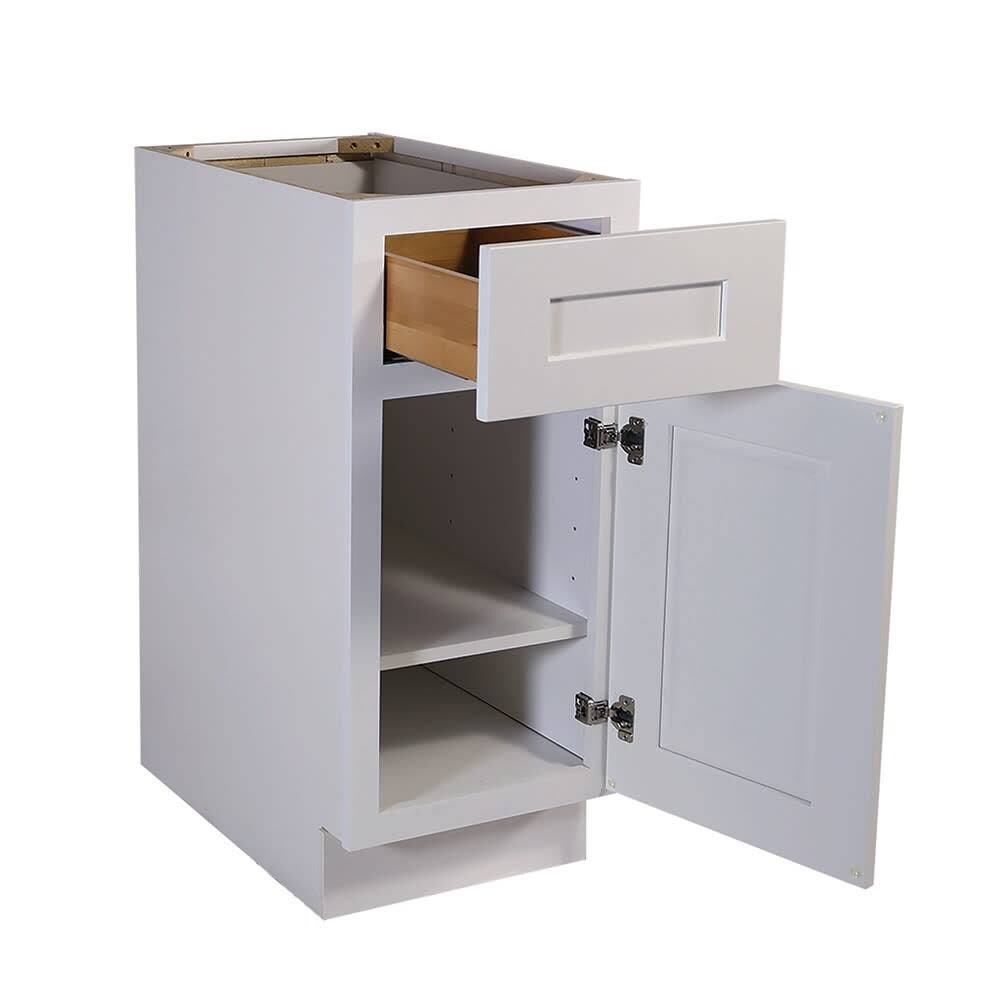 White Shaker Kitchen Base Cabinet 18x22 B9843