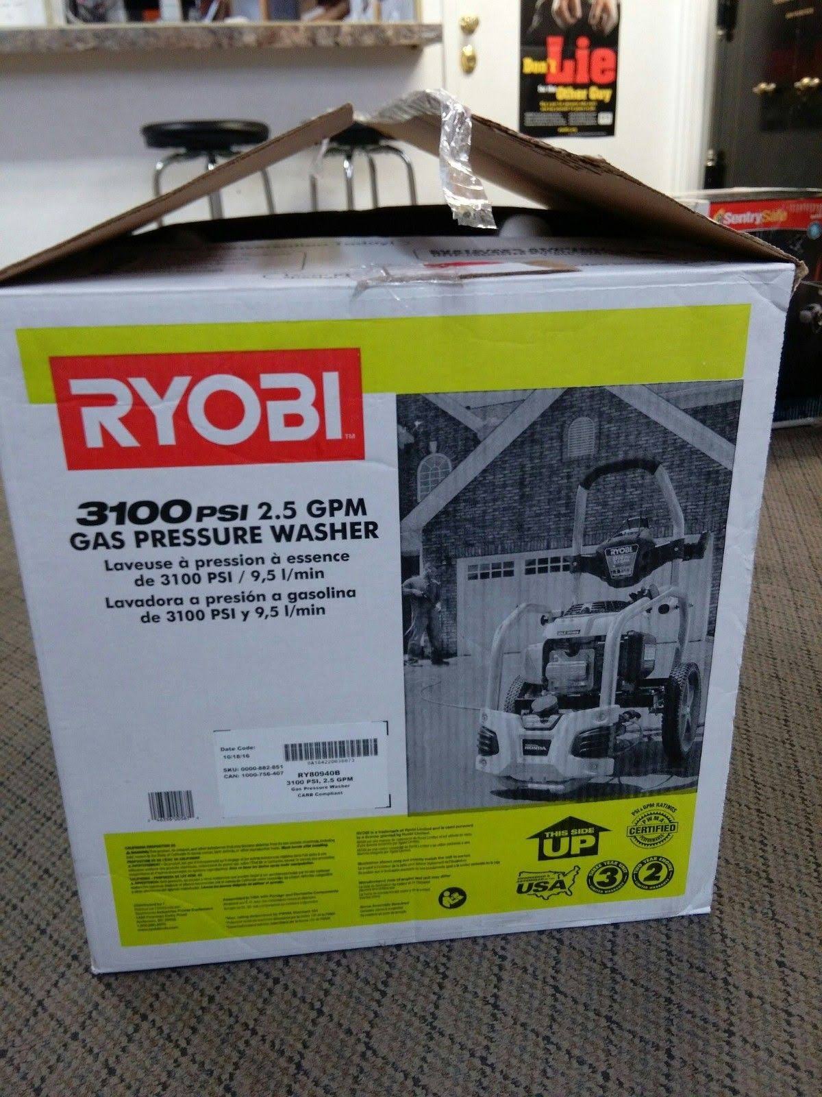 Gas Pressure Washer 3100 PSI 2.5 GPM M88680
