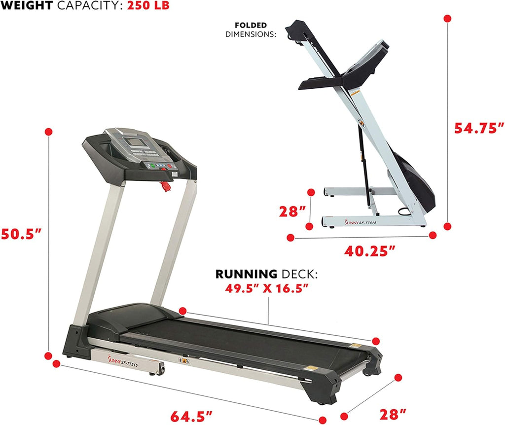 Smart Treadmill with Auto Incline, Bluetooth and Pulse Monitor E3677