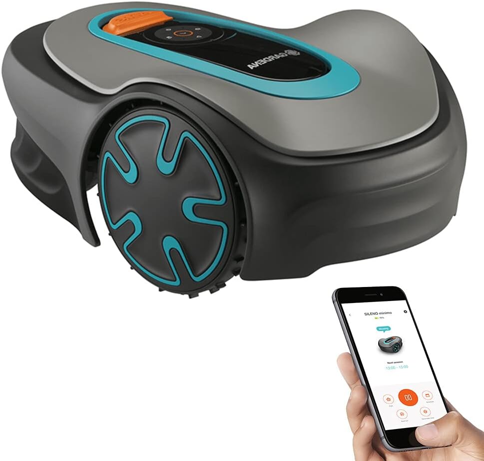 Robotic Lawn Mower, 5400 sq ft, Grey F43495