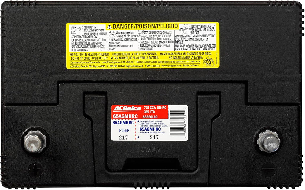 AGM BCI Group 65 Battery, High Reserve E5389