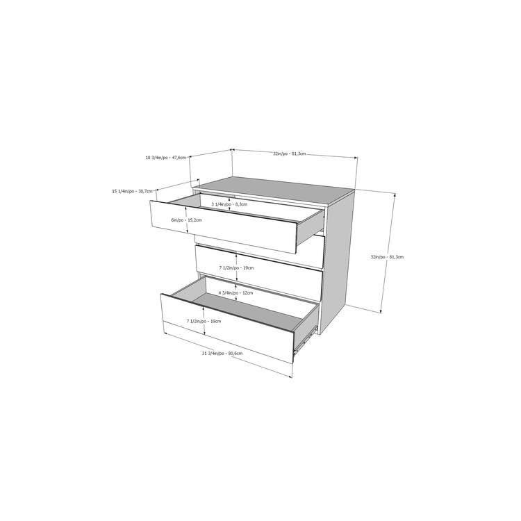 Queen Size Bedroom Set Black & White M39632