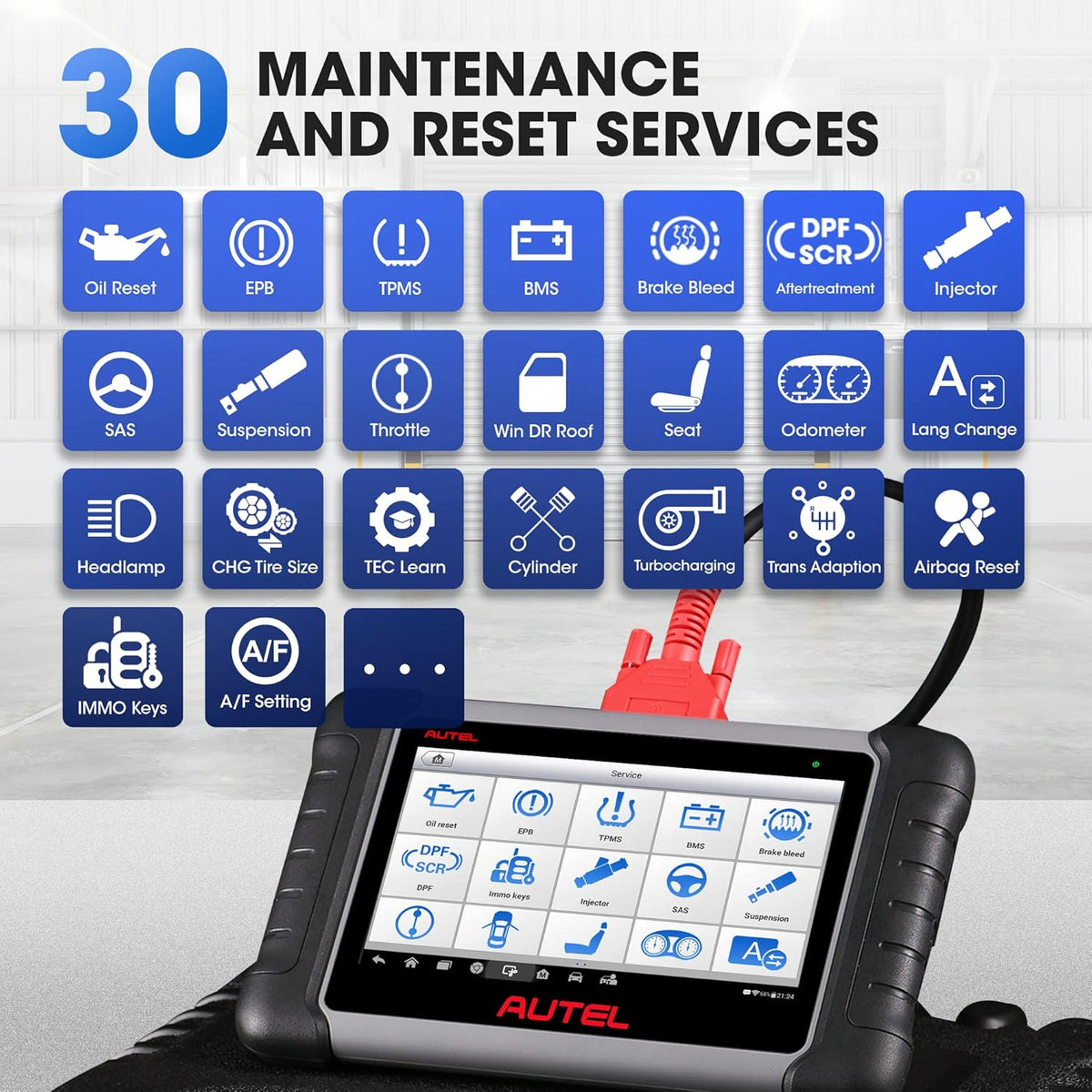 OBD2 Diagnostic Scanner with Bi-directional Control and Key Programming V521729