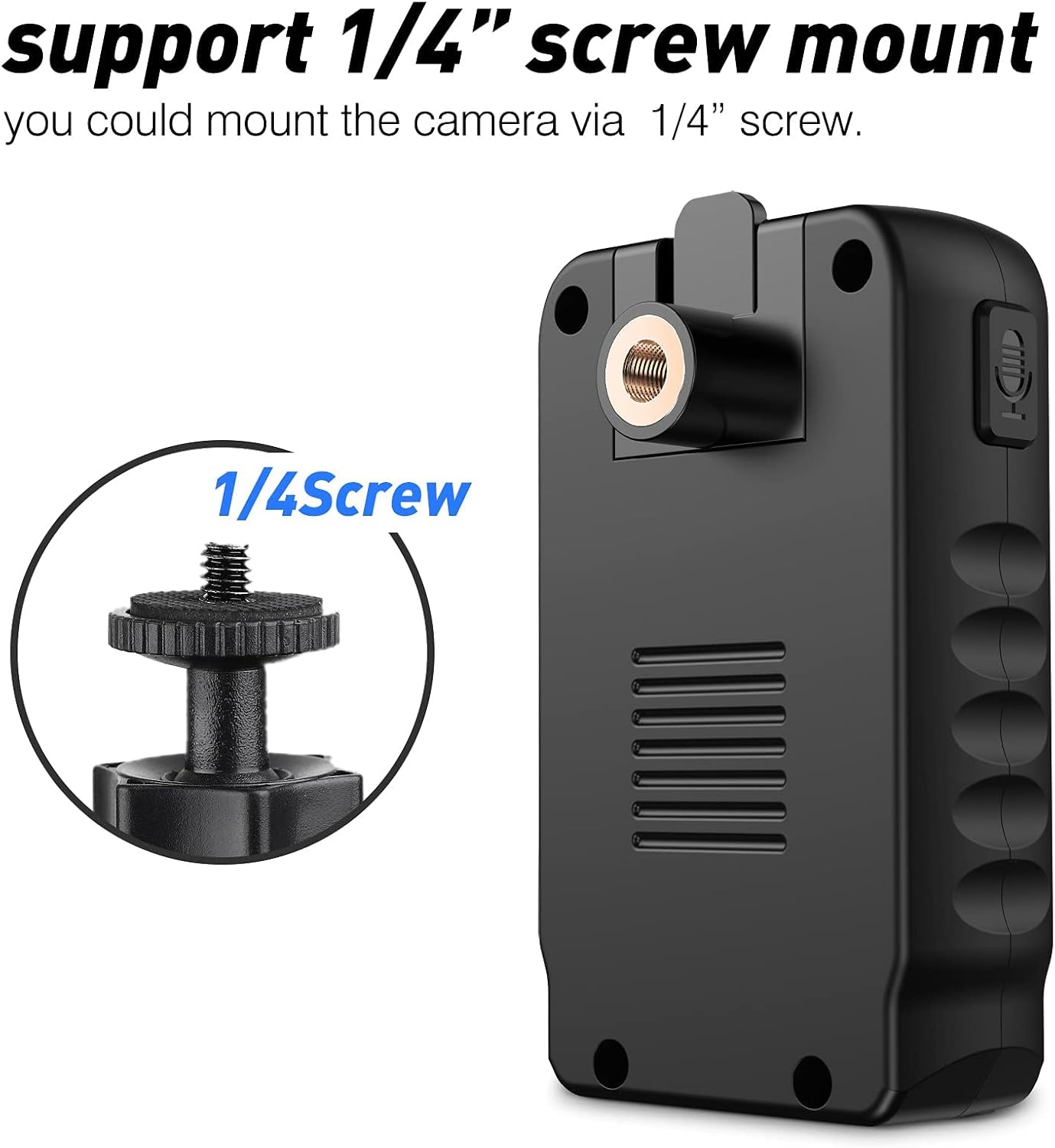 Body Camera with Audio Recording, Night Vision, 32G Memory W993022