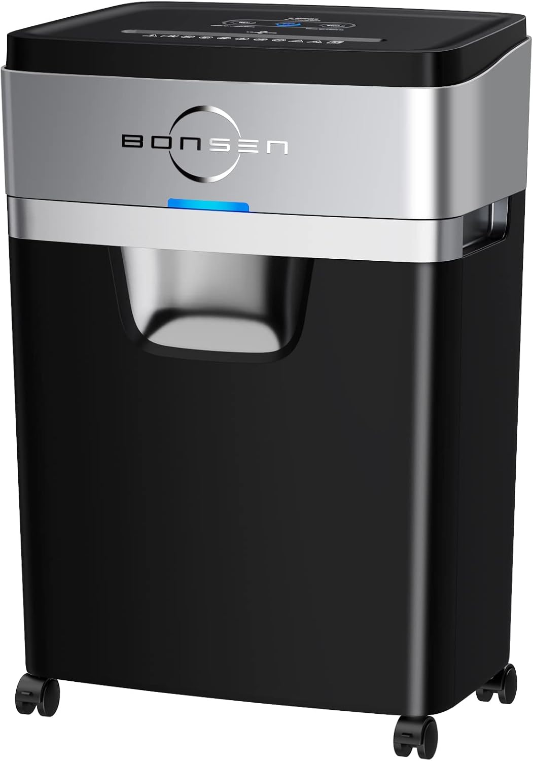 BONSEN 18-Sheet Paper Shredder, 30-Minute Heavy Duty Cross-Cut Paper, CD and Credit Card Shredder for Office, Ultra Quiet Shredder with 6.6 Gallons Pullout Basket (S3104)