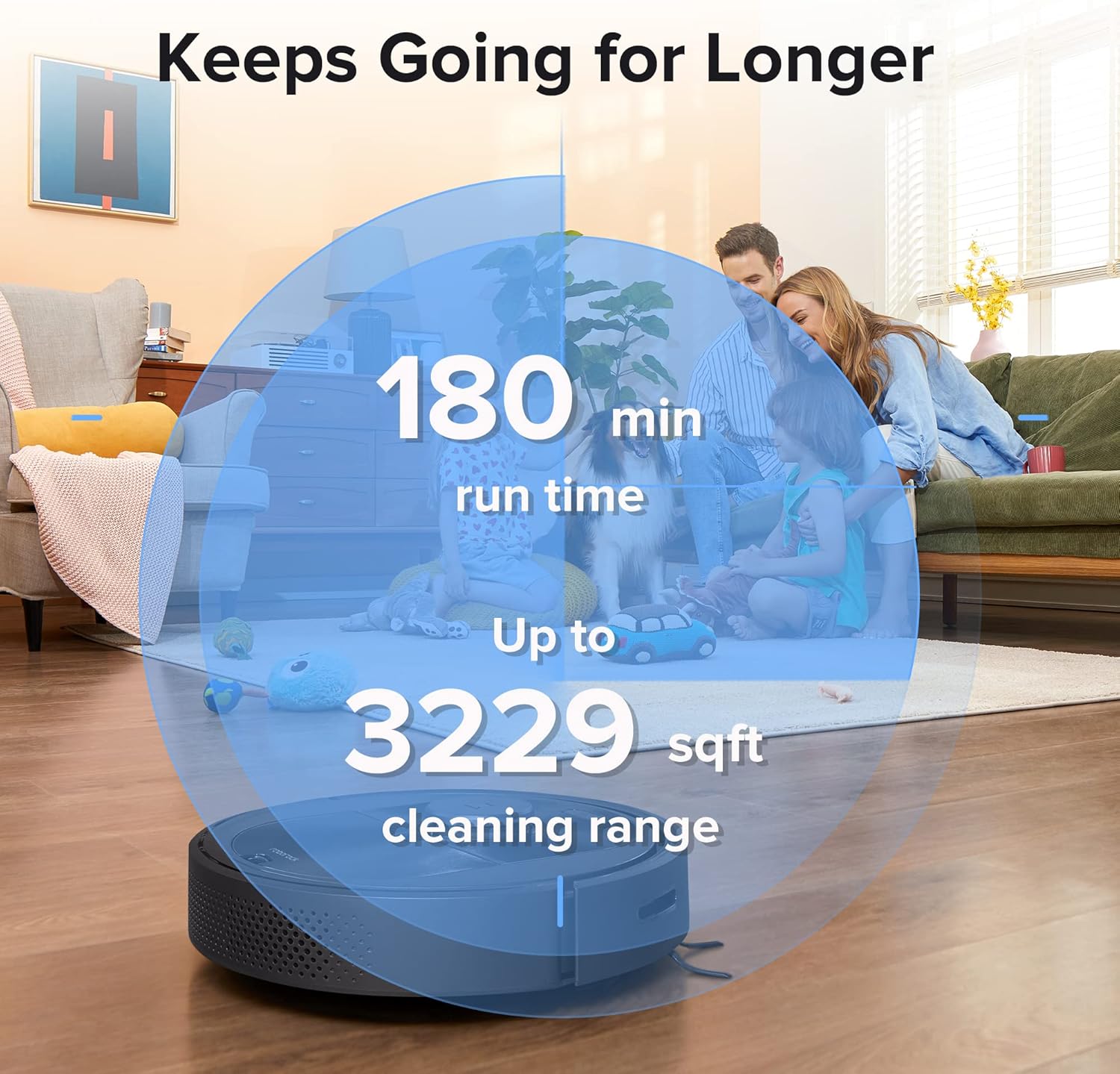 Robot Vacuum with Self-Empty Dock, 2700Pa Suction, Works with Alexa S54916