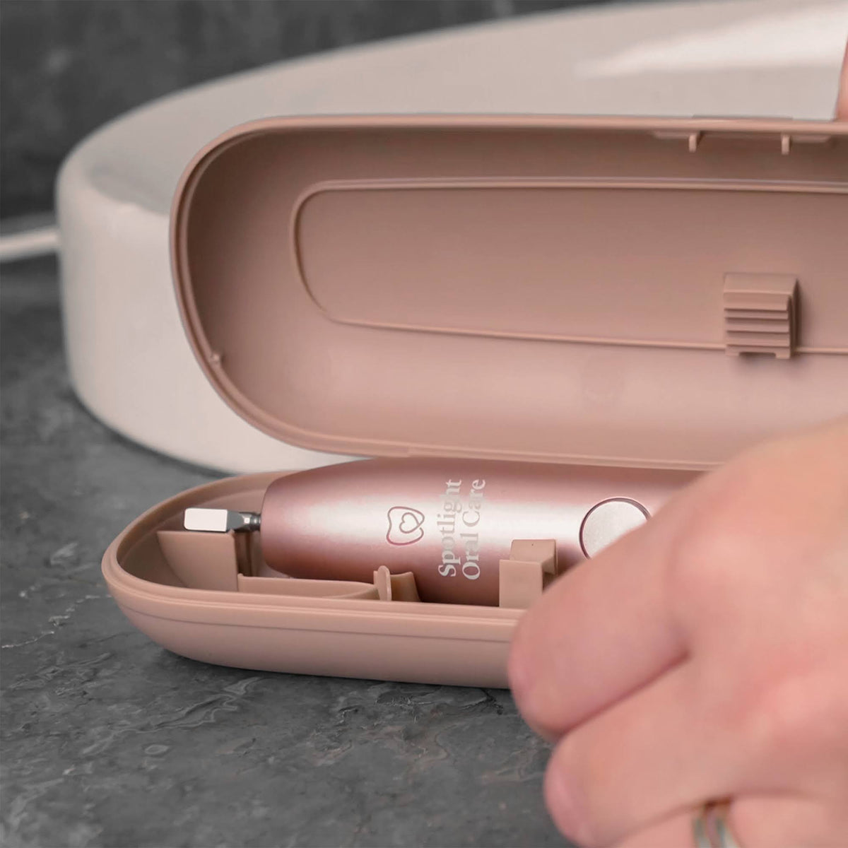 Rose Gold Sonic Toothbrush M7355