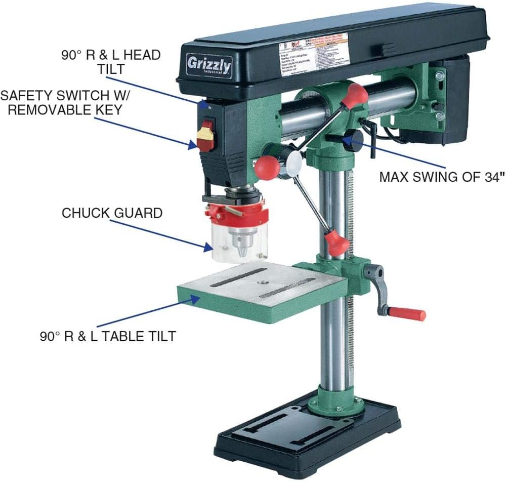 34" Benchtop Radial Drill Press H5629