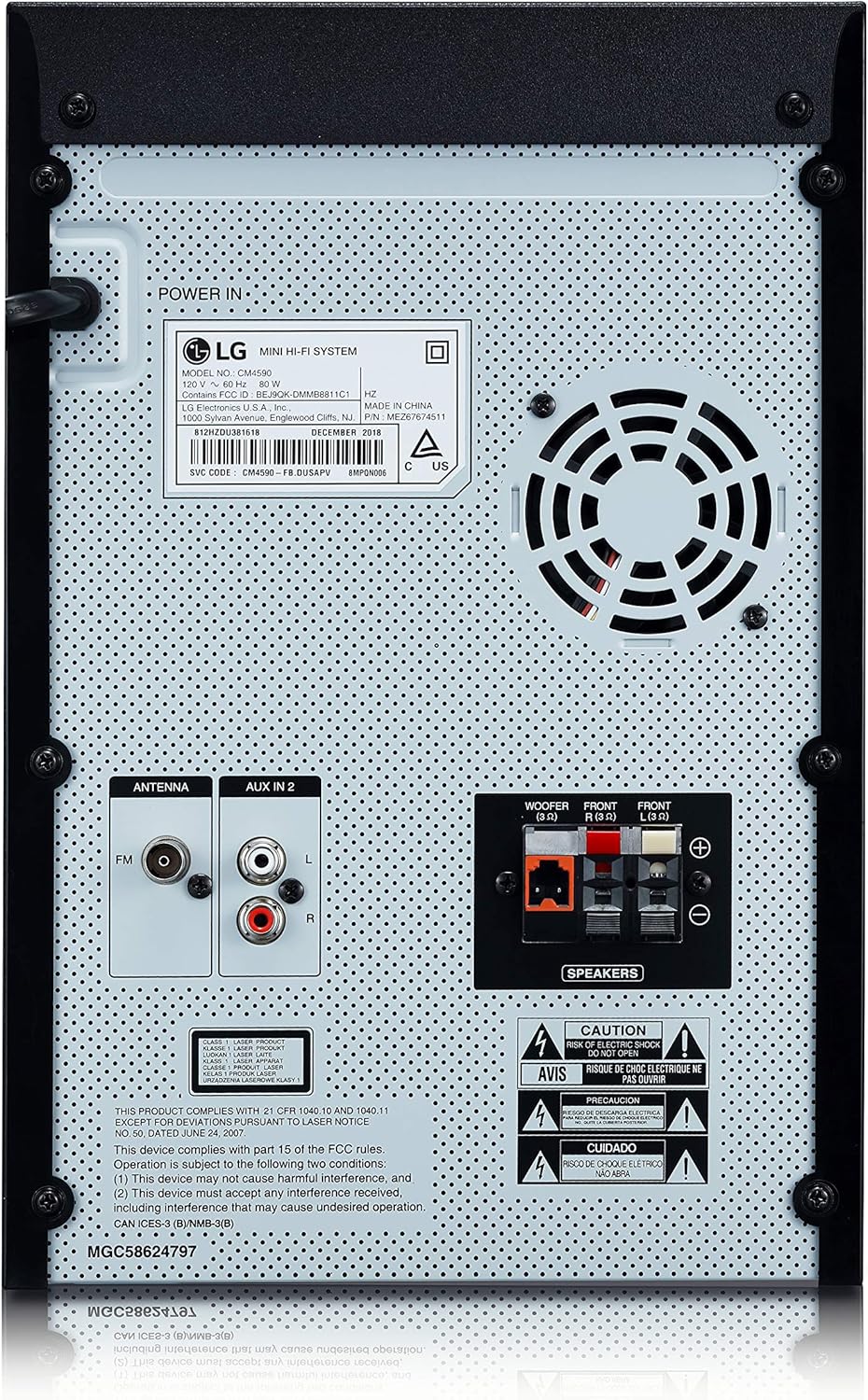Bluetooth Audio System with 700 Watts Total Power, Black F787