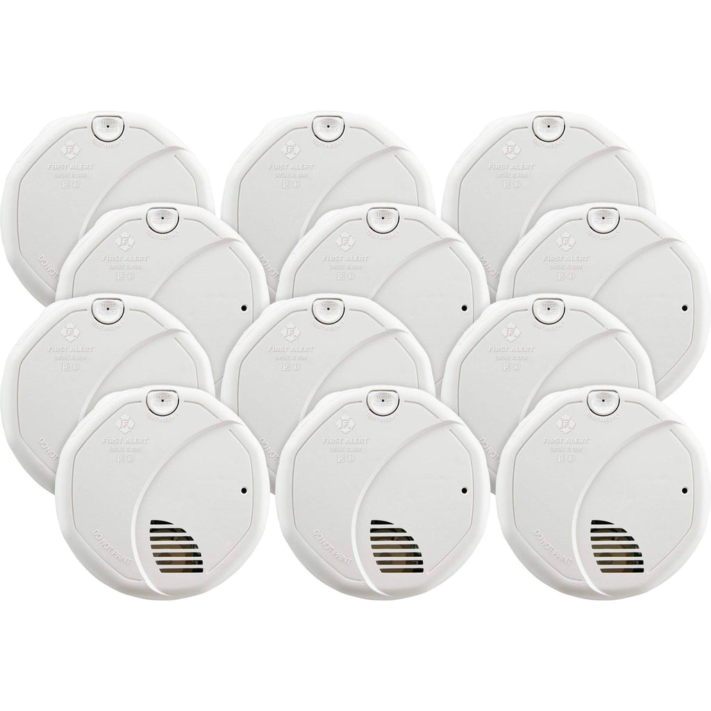 First Alert Brk SC7010B-3 Hardwired Smoke and Carbon Monoxide (CO) Detector with Battery Backup, 3 Pack