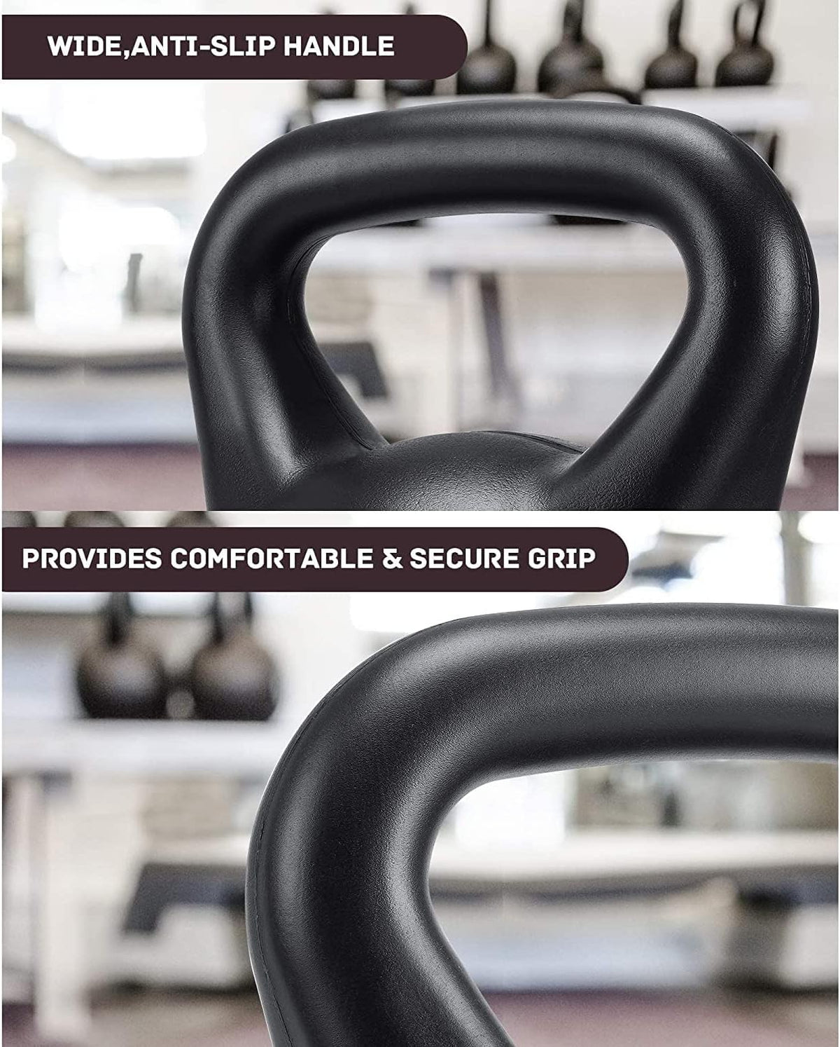 Kettlebell, 35lb, HDPE Handle, Strength Training, Home Gym, Pack of 2 K6091