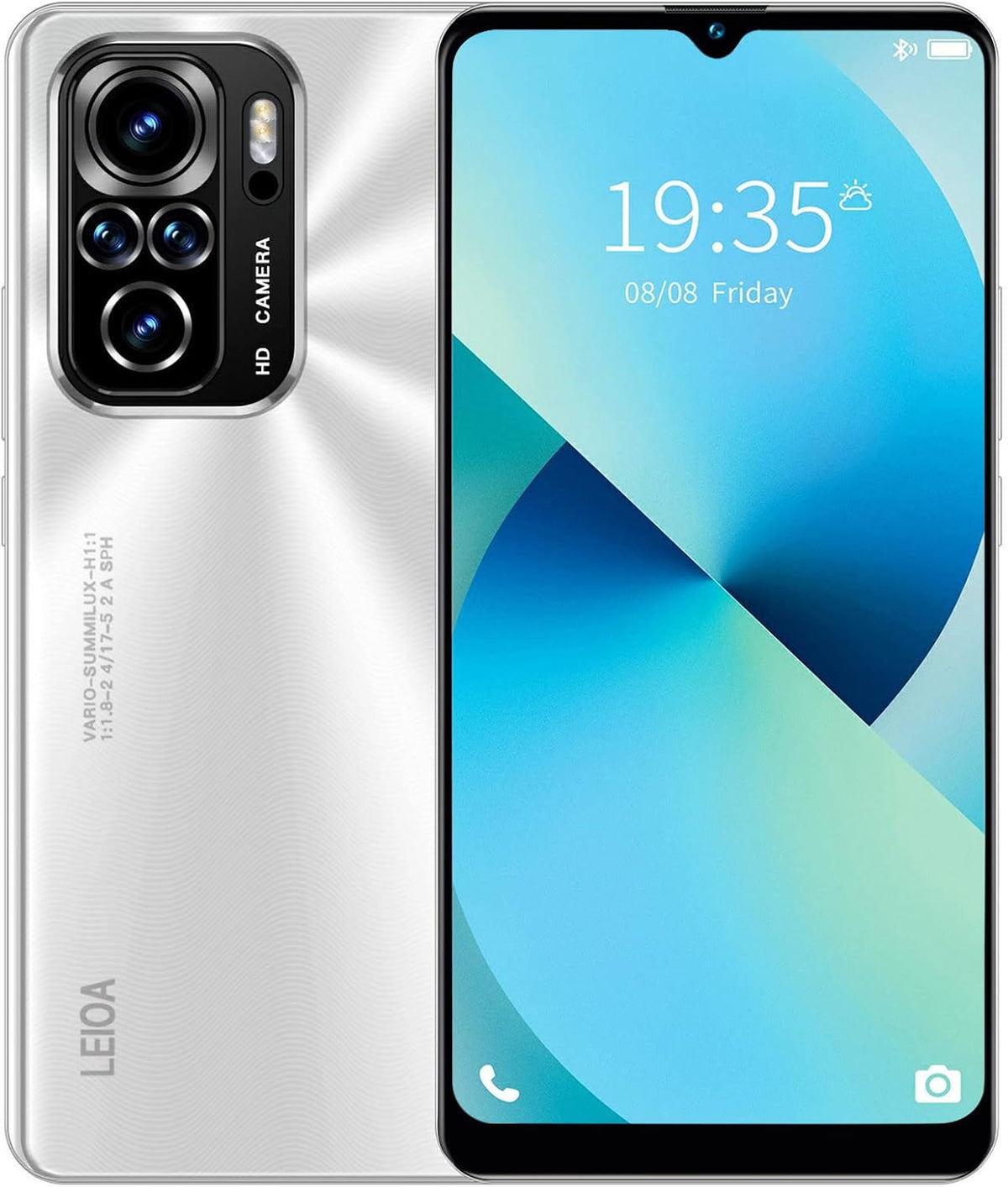 Unlocked Smartphone 6.3 Inch Dual SIM, 1+8GB, Blue, Pack of 2 L984102