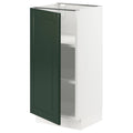 IKEA - SEKTION Base Cabinet with Shelves, white/Bodbyn Dark Green, 15x15x30 49354028