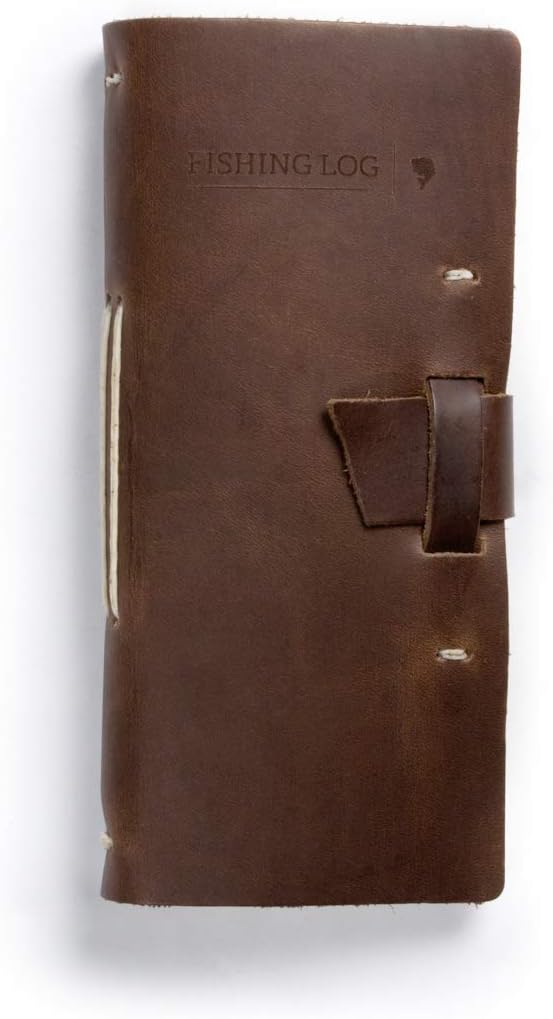 Leather Fishing Log Book with Trip Record Templates, Pack of 2 V269