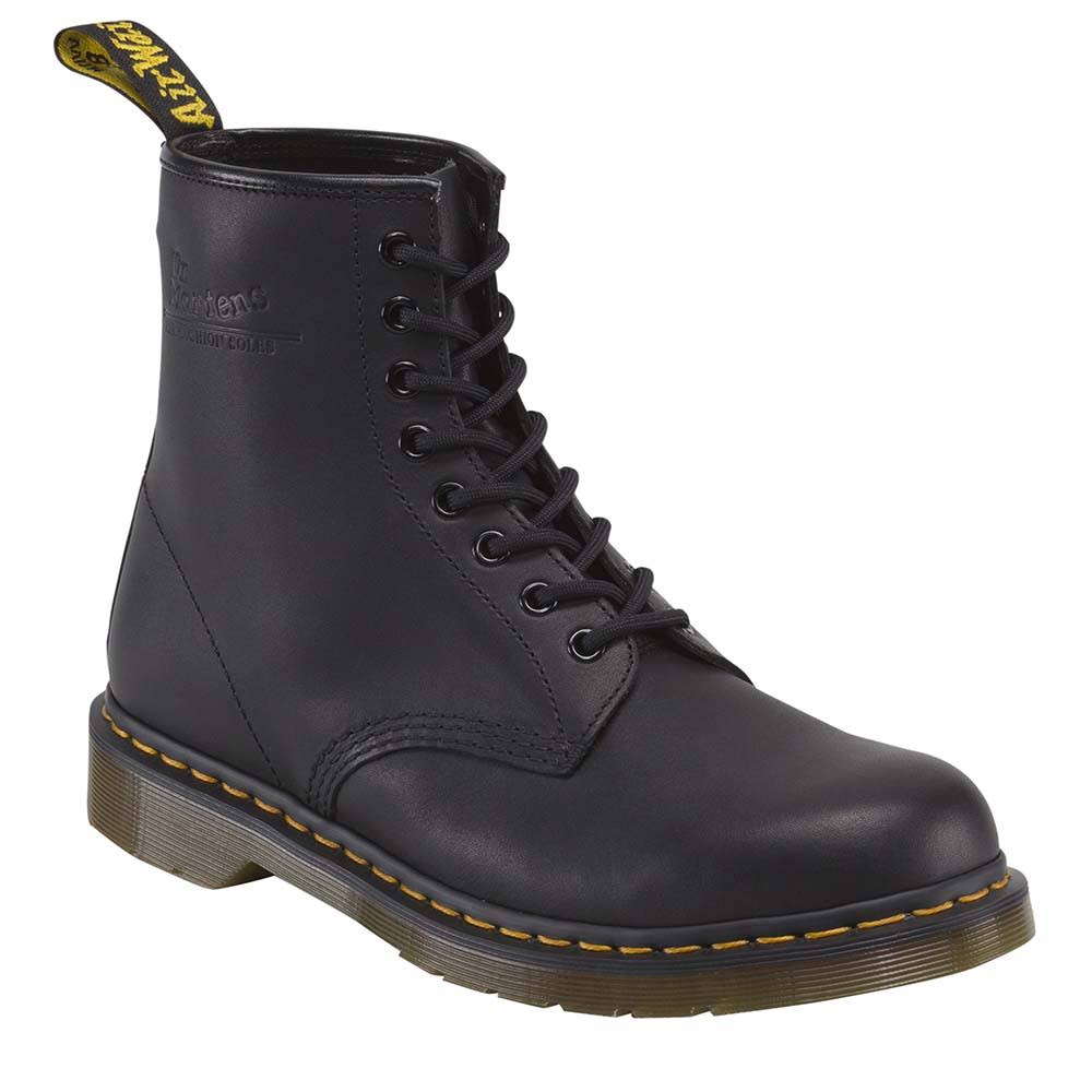 Dr. Martens Black Greasy 1460 Boots