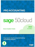 Sage 50cloud Pro Accounting 2022 U.S. One Year Subscription Cloud Connected Personal Accounting Software [PC Download]