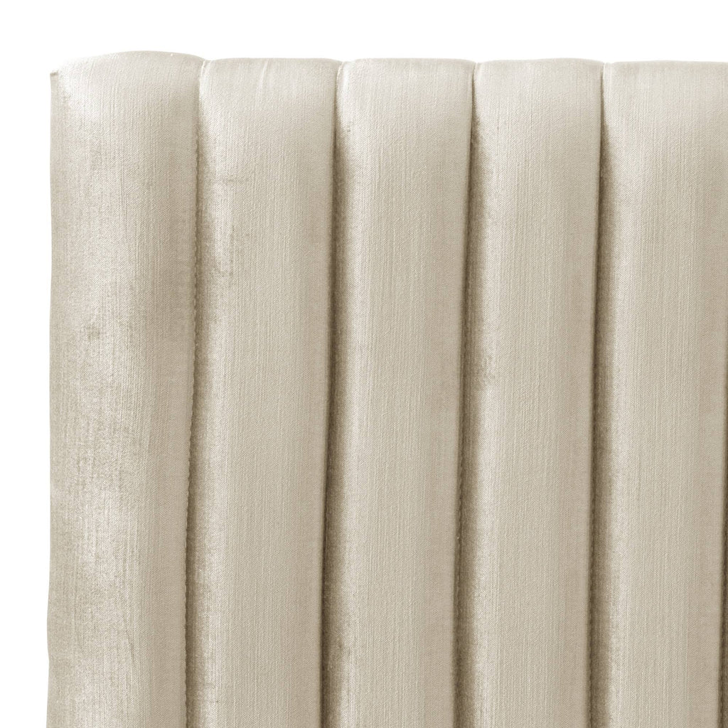 Velvet Channel Headboard Cream A370593