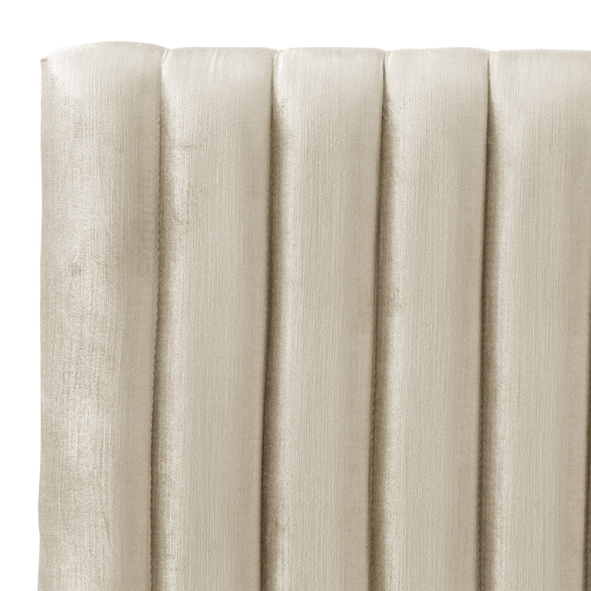 Velvet Channel Headboard Cream A370593