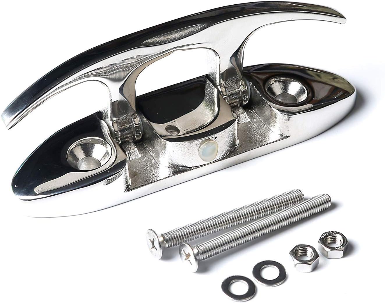 4-1/2" Folding Boat Dock Cleat, 316 Stainless Steel, Pack of 4 G115