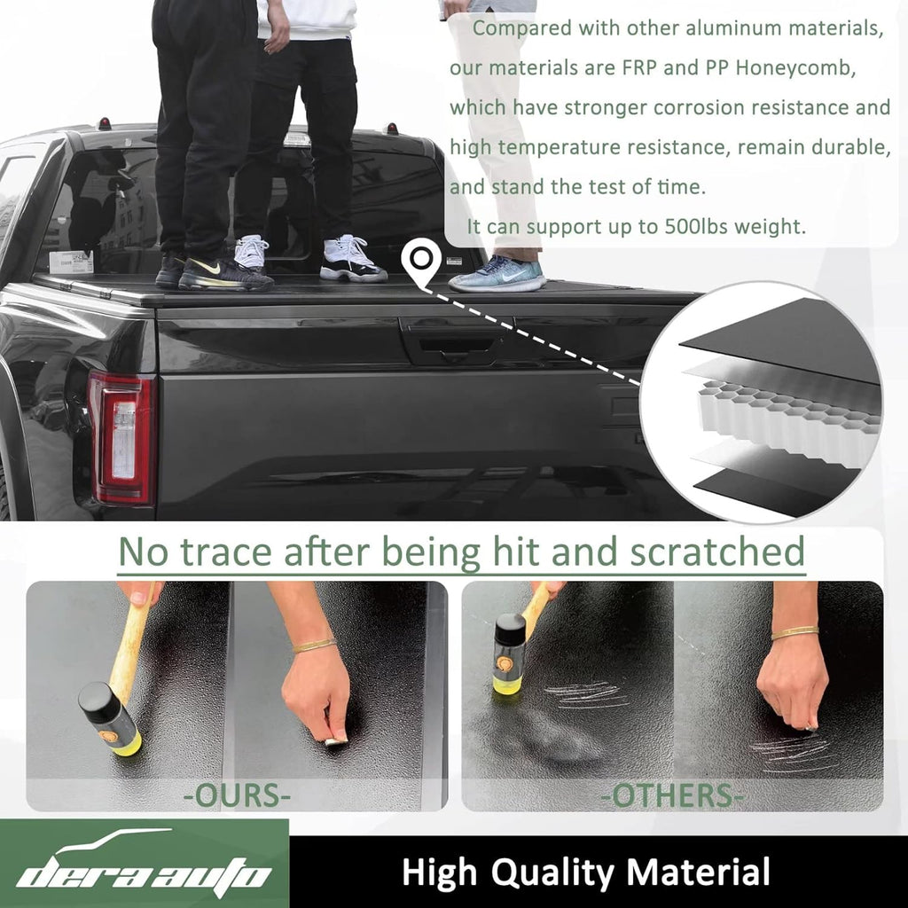 Hard Tri-Fold Truck Bed Cover for 2015-2022 F150, 5.5ft Bed K339164