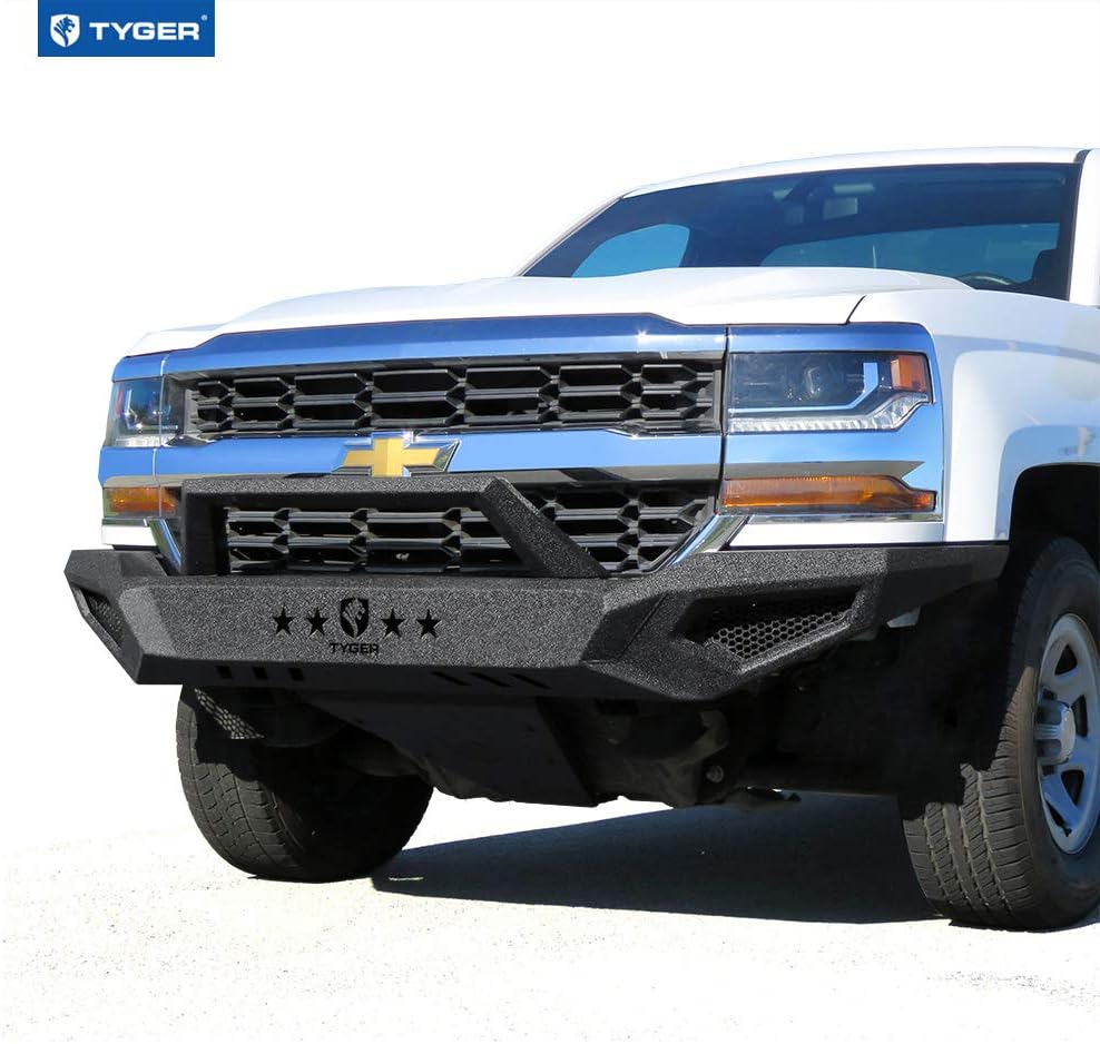 Front Bumper Kit Compatible with 2016-2018 Chevy Silverado 1500, Textured Black M1273