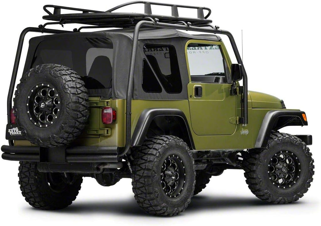 Roof Rack Basket Textured Black for Jeep Wrangler YJ TJ E13803