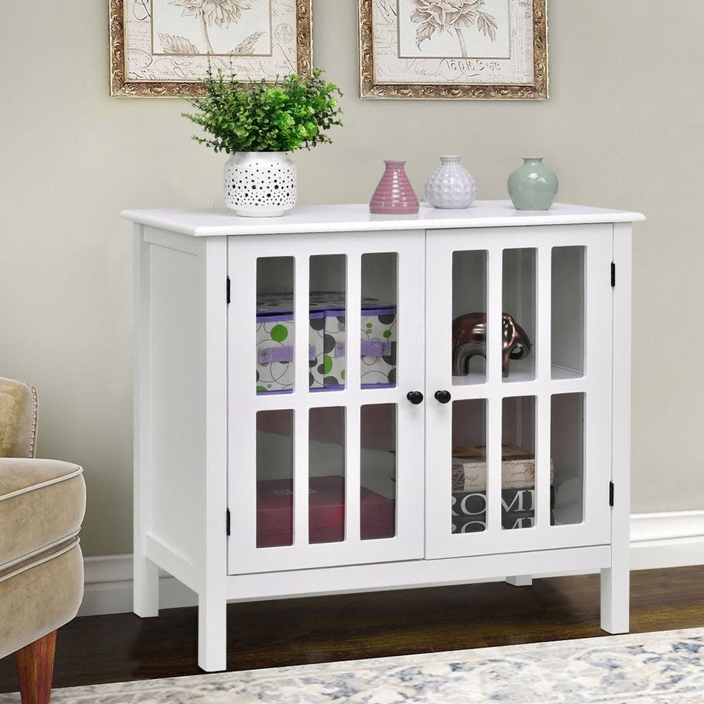 Glass Door Sideboard Console Storage Cabinet Z889
