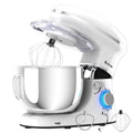Costway 6 Speed 6.3 qt Tilt-Head Stainless Steel Electric Food Stand Mixer-White
