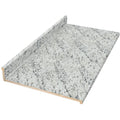 Hampton Bay 8 ft. Cream Laminate Countertop with Eased Edge in White Ice Granite Etchings