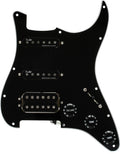 Fender Shawbucker / Gen 4 Noiseless HSS Pre-Wired Stratocaster Pickguard - Black 3-Ply
