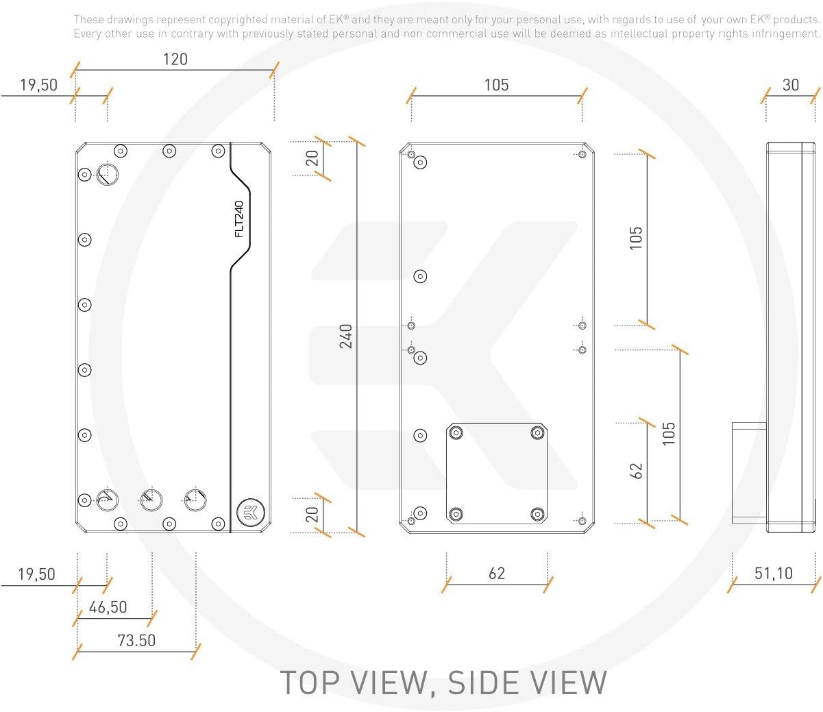 Pump/Reservoir Combo, DDC PWM, D-RGB, Plexi I133558