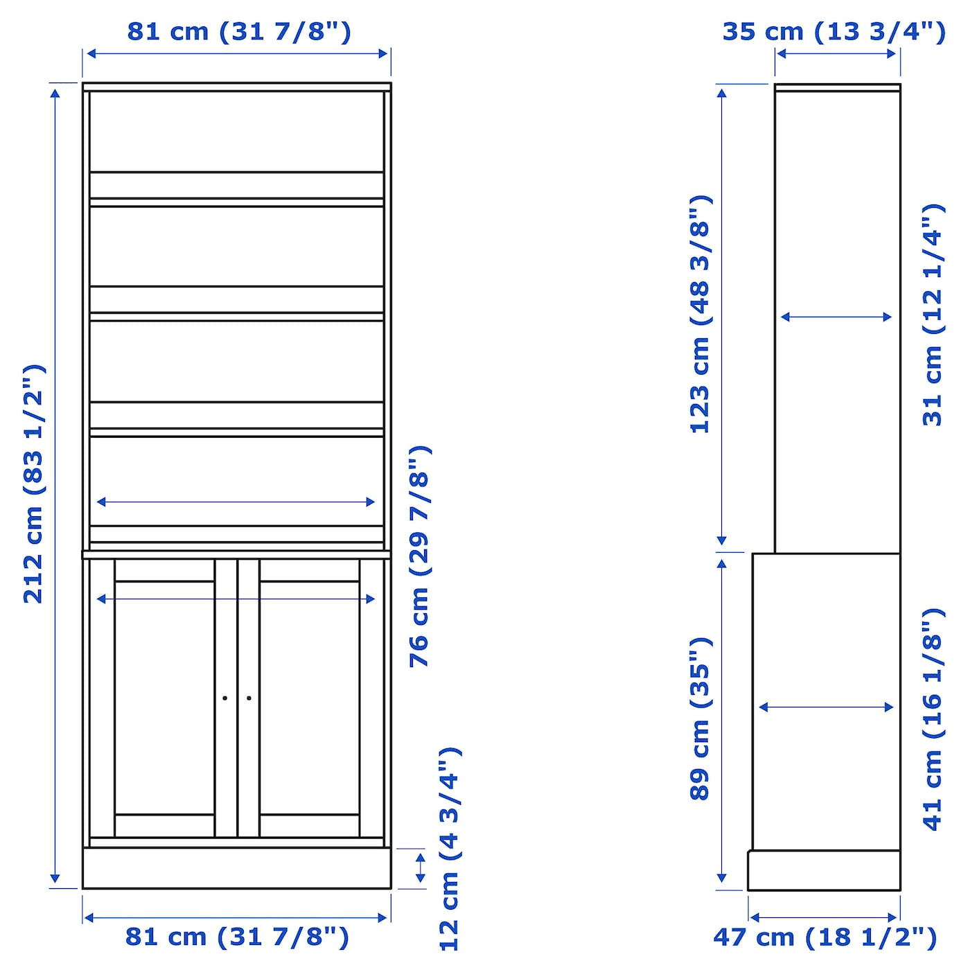 Storage Combination, White C518