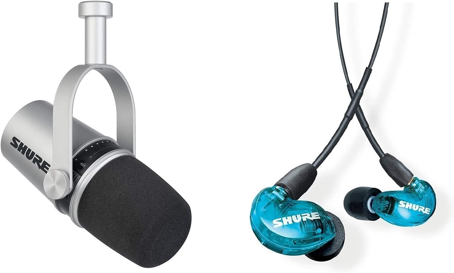 Dynamic Microphone with In-Ear Headphones for Podcasting, Recording, Streaming & Gaming C6051