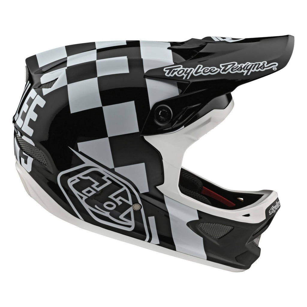 D3 Fiberlite Race Helmet - XL - White-Black Q296