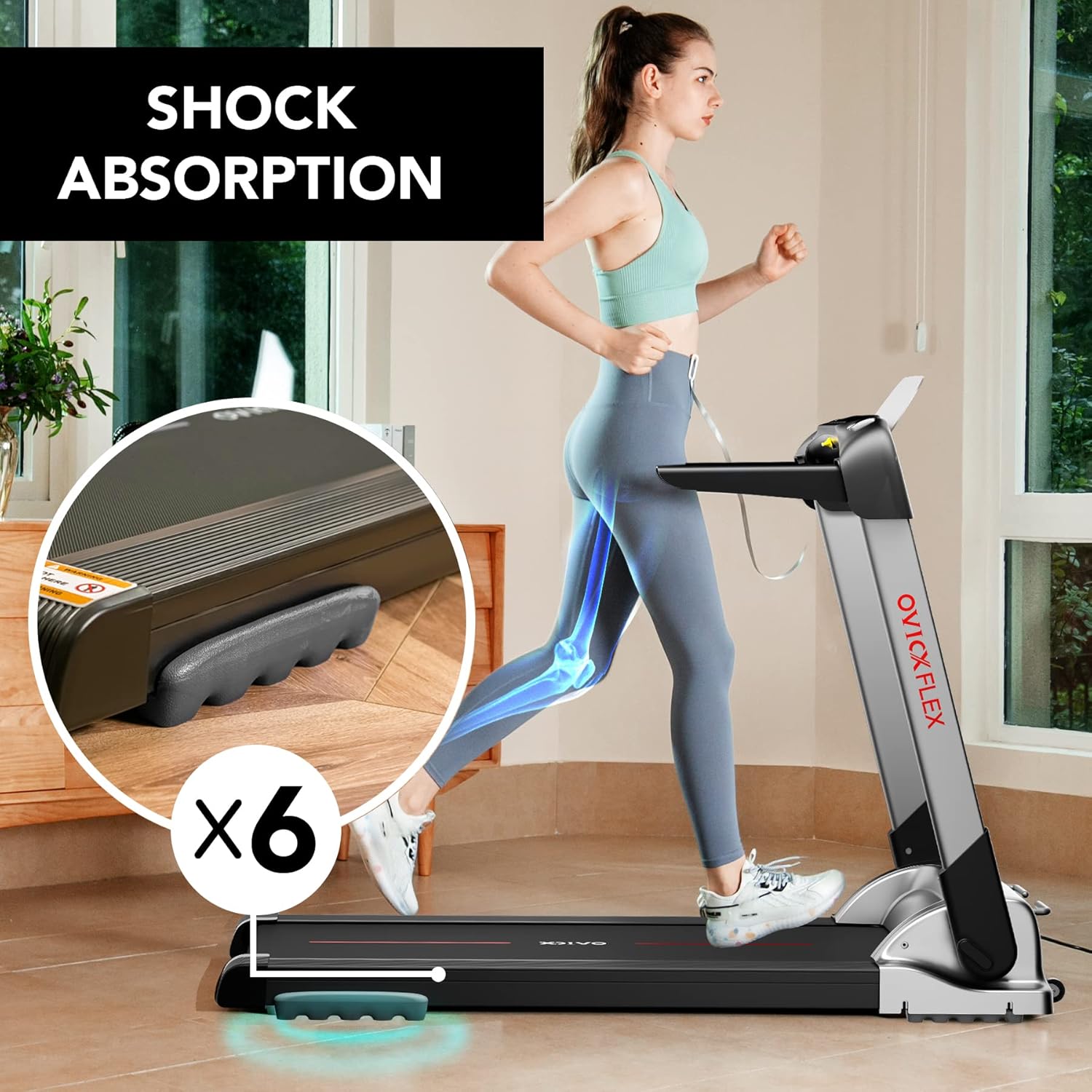 Foldable Treadmill for Home Portable Compact Electric P34596