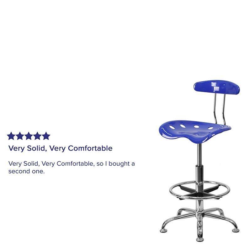 Drafting Stool with Tractor Seat E870696