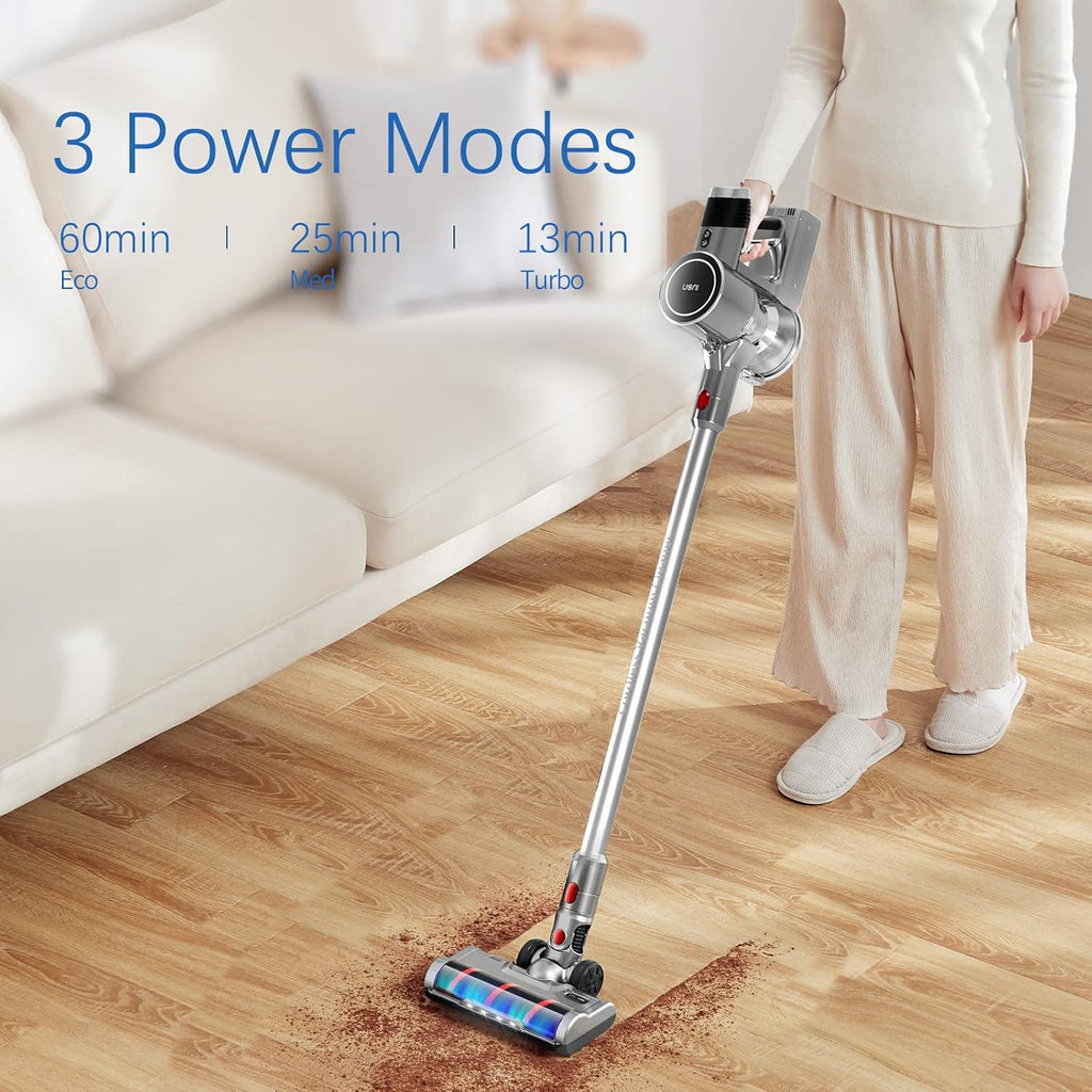 Cordless Vacuum Cleaner 28KPA Suction 3 in 1 Lightweight Stick with LED Headlights C60777