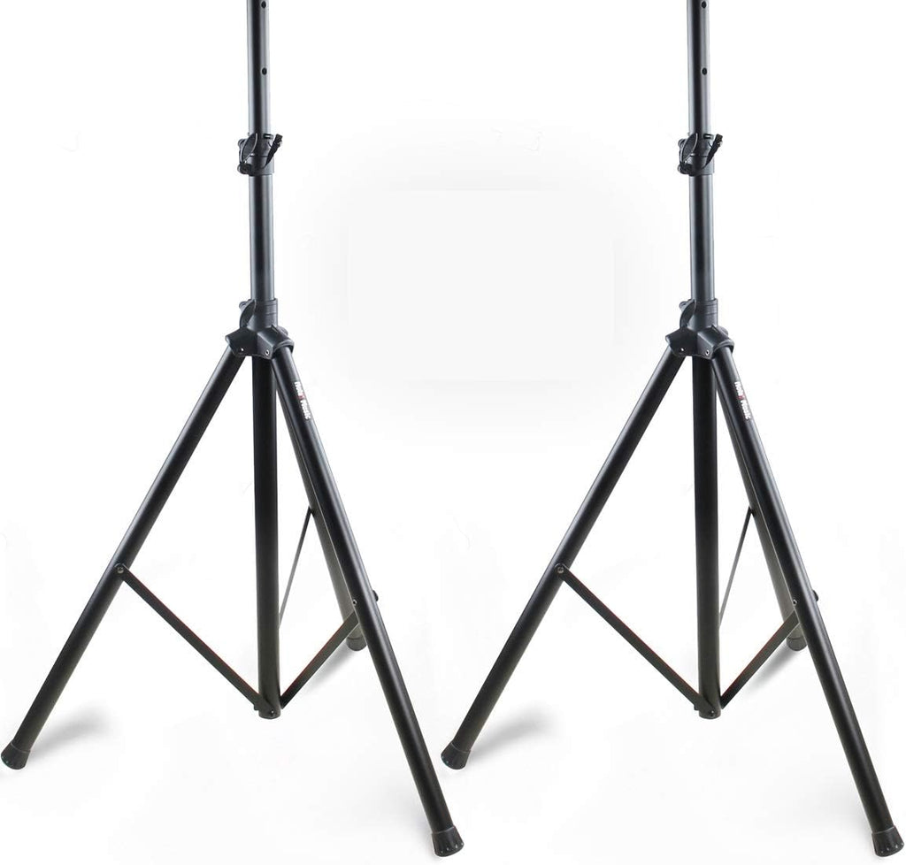 PA Speaker Stands, Heavy-Duty Tripod, Adjustable Height 4-6ft, Pack of 2 U240