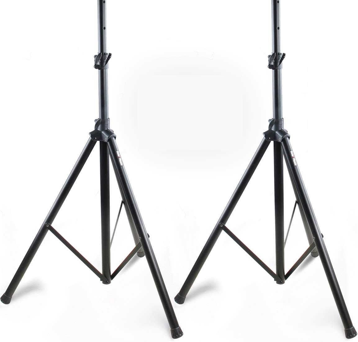 PA Speaker Stands, Heavy-Duty Tripod, Adjustable Height 4-6ft, Pack of 2 U240