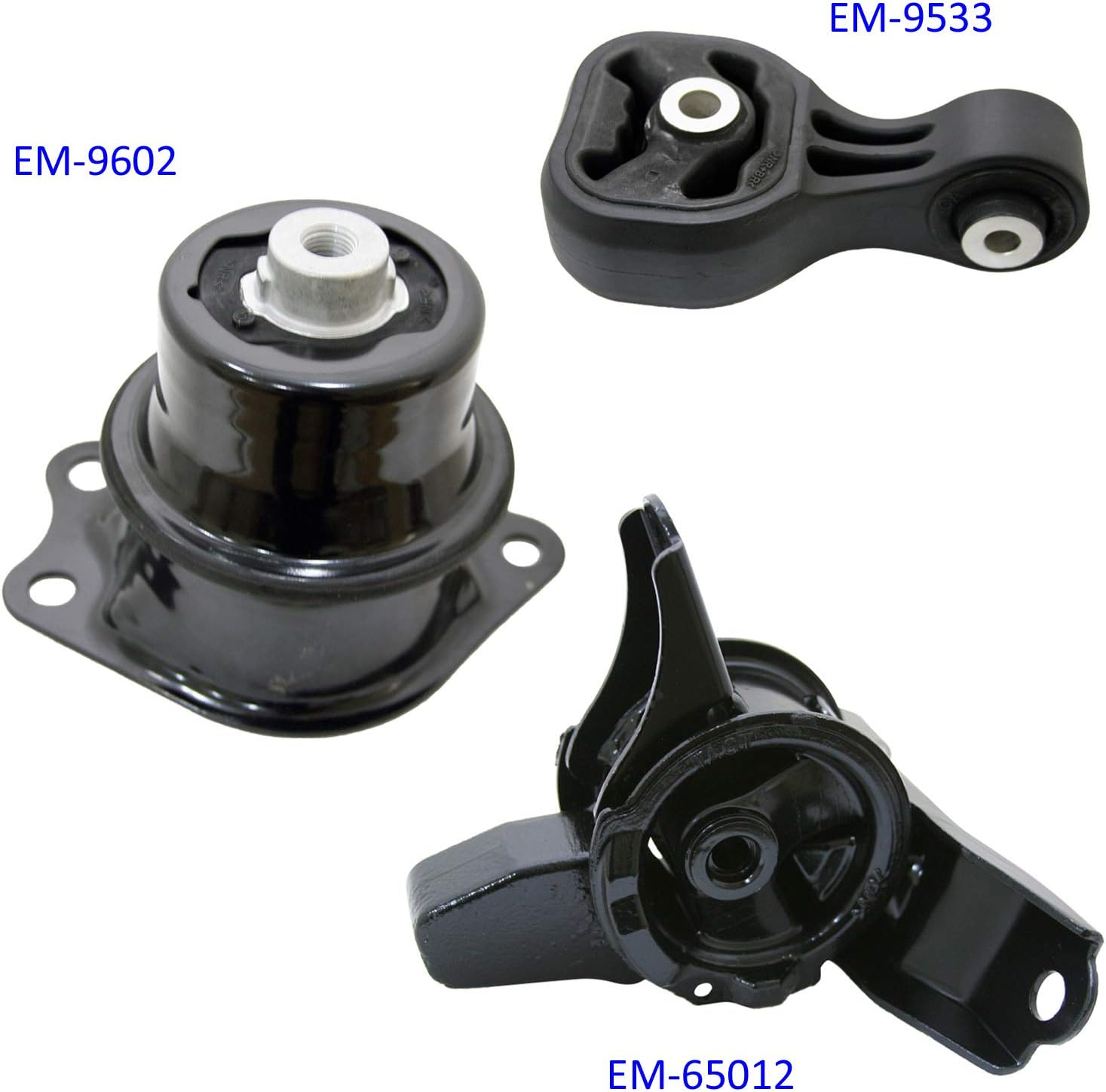 Motor Mounts Kit Compatible with 09-13 Honda Fit 1.5L Automatic Transmission U2266