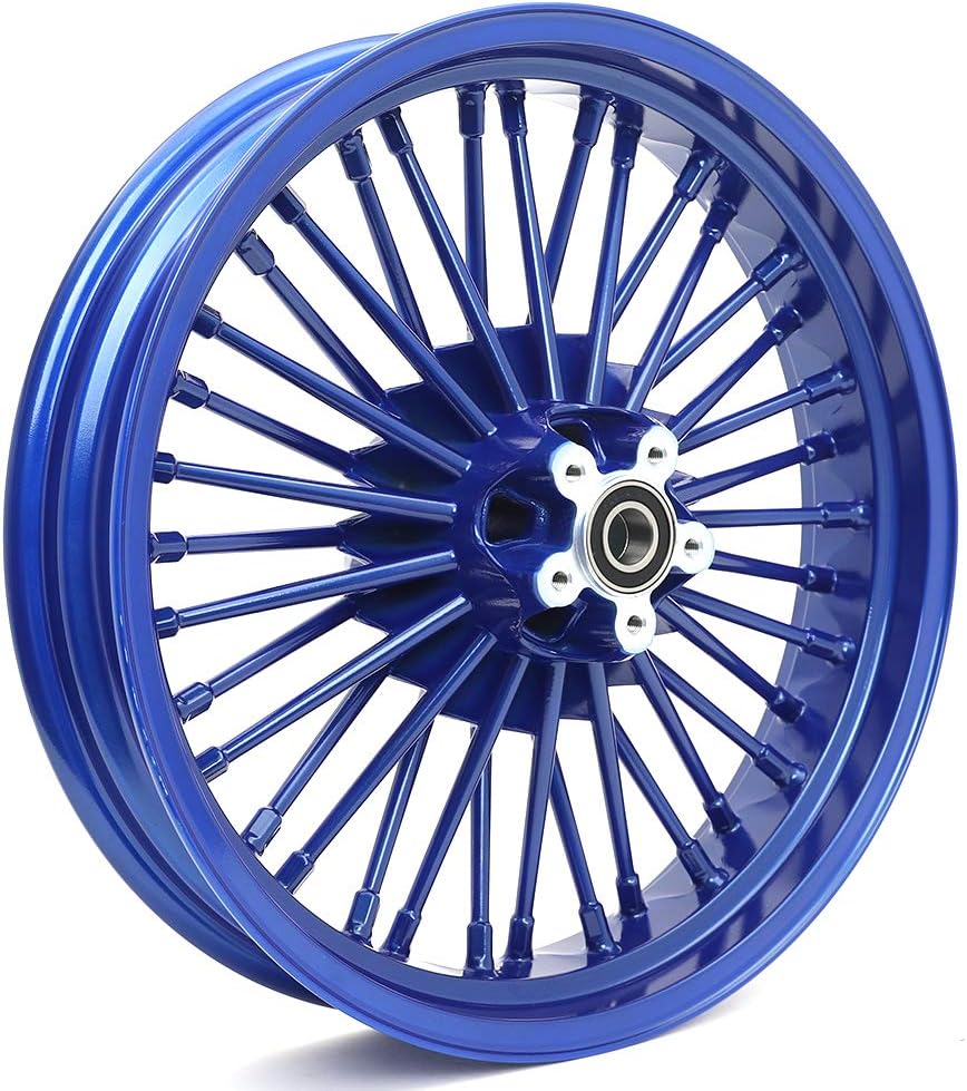 21 x 2.15 18 x 3.5 Fat Spoke Front Rear Wheel Rim Set for Harley Dyna Q239167