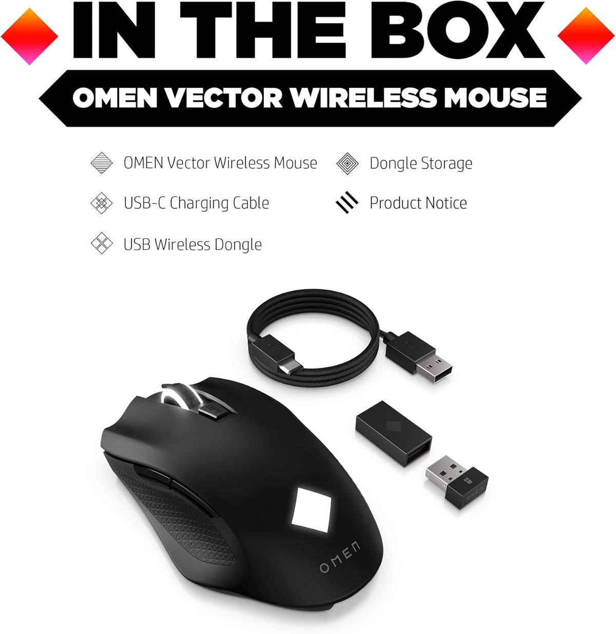 Wireless Gaming Mouse with Ergonomic Design, 100-16000 DPI, Pack of 2 R595