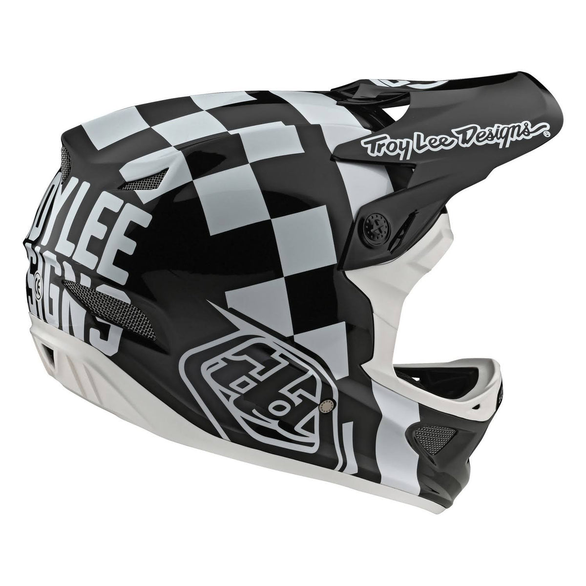 D3 Fiberlite Race Helmet - XL - White-Black Q296