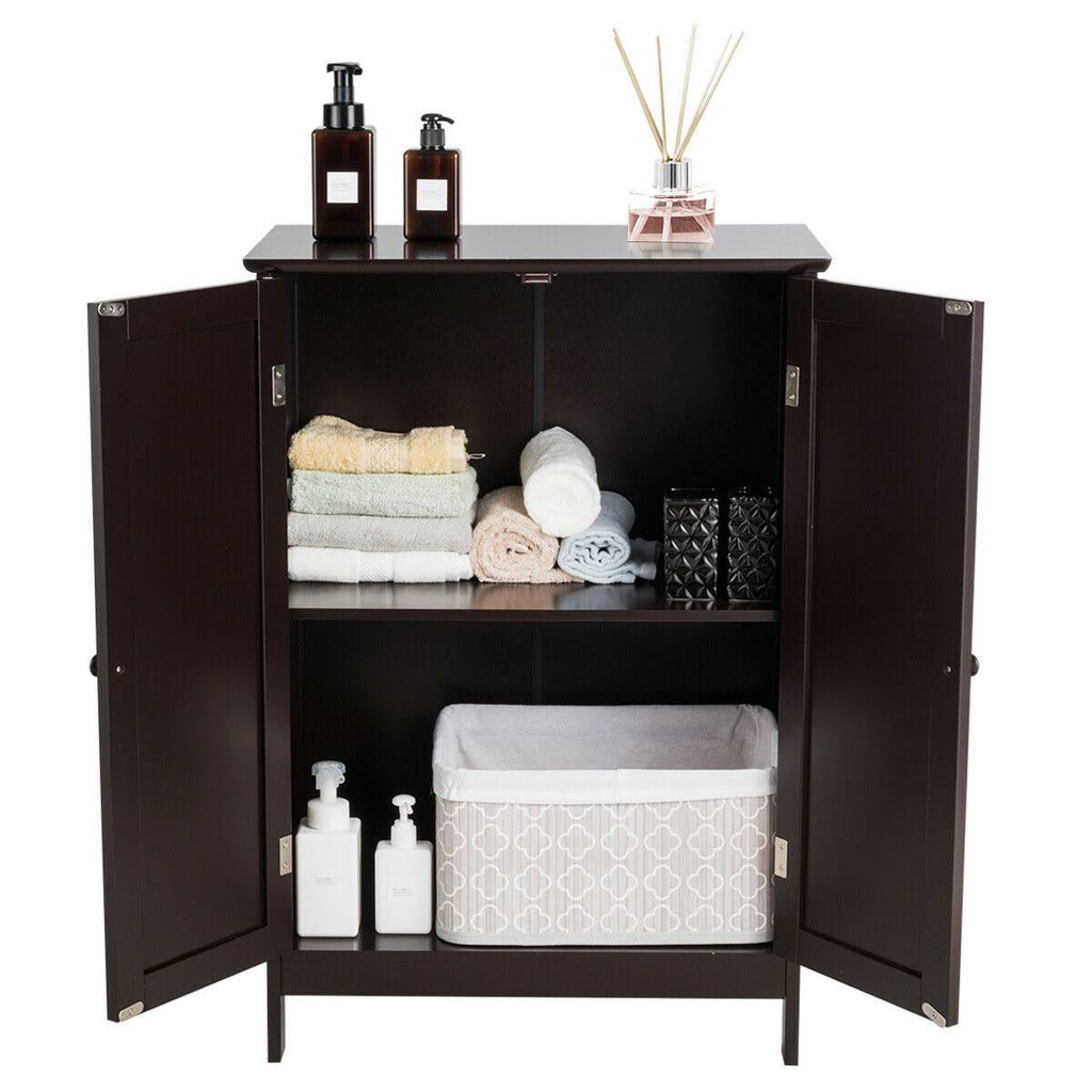 Bathroom Floor Storage Cabinet with Double Doors G1658